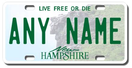 New Hampshire Vehicle License Plate Search | NH Plate Number Lookup