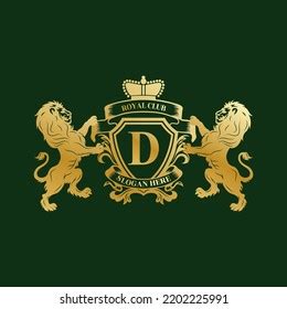 Luxury Royal King Letter D Crest Stock Vector Royalty Free 2202225991