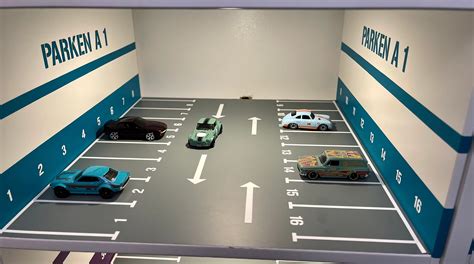 Diecast Parking Garage Diorama 164 Hot Wheels Matchbox Etc Etsy Denmark