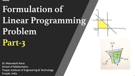 Formulation Part 3 Linear Programming Problem YouTube