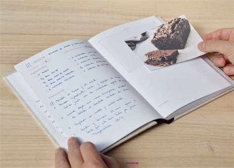 Libro De Recetas A Para Pegar Fotos Personalizado Sphinge