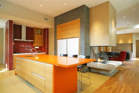 This analogous colored kitchen will create a warm and energetic environment for your family to ...