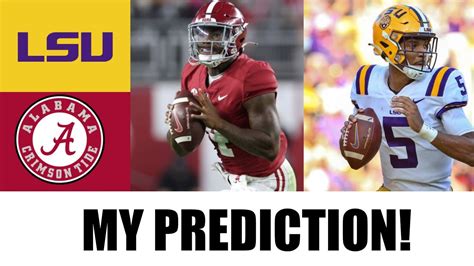 Alabama Vs Lsu 2023 College Football Prediction Youtube