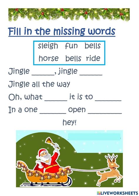 Jingle Bells Rock Live Worksheets Worksheets Library