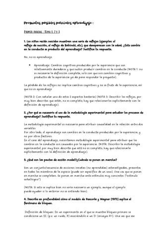 Recopilatorio Preguntas Posibles Aprendizaje Pdf