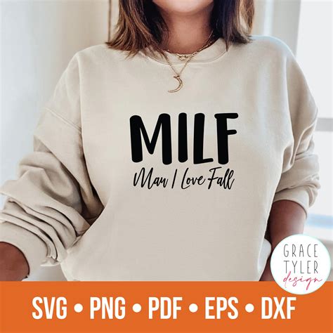 MILF Man I Love Fall SVG Funny PNG Funny Shirt Fall Shirt Etsy