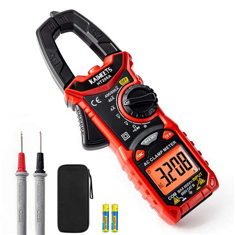 Buy KAIWEETS HT206A Clamp Meter Multimeter TRMS 4000 Counts Auto