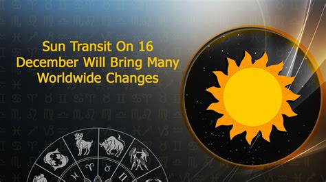 Sun Transit In Sagittarius Dec Impact On Nation World Individuals