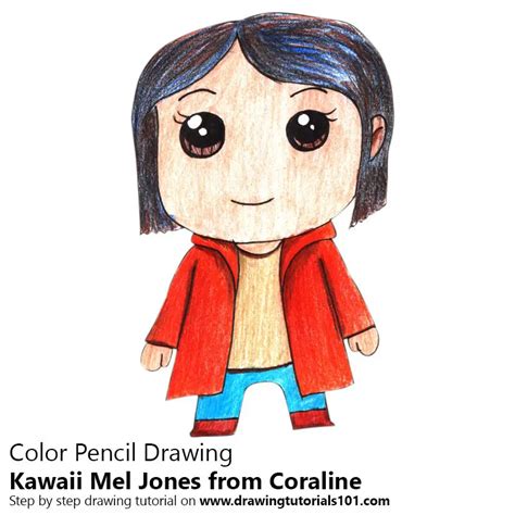 Learn How To Draw Kawaii Mel Jones From Coraline Kawaii Characters Images