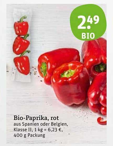 Bio Paprika Rot Angebot Bei Tegut Prospekte De