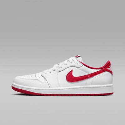 Air Jordan 1 Low OG 'White/Red' Men's Shoes. Nike IL