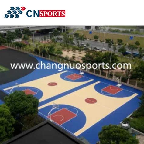 Synthetic Rubber Sport Flooring Outdoor Basketball Court Sports