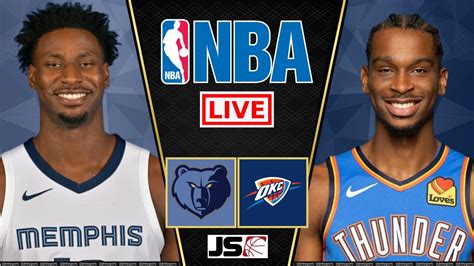 NBA LIVE – THUNDER vs GRIZZLIES Live Today – OKC vs MEM Live – Oklahoma ...