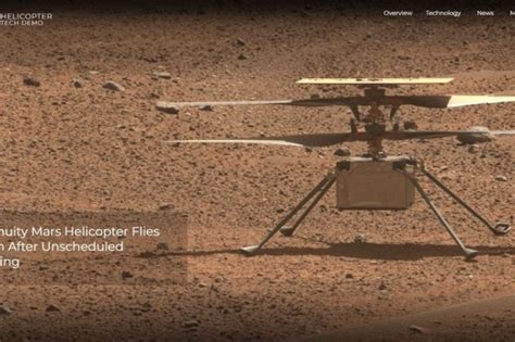 Nasas Mars Helicopter Ingenuity Set For 60th Flight On Red Planet World Today News