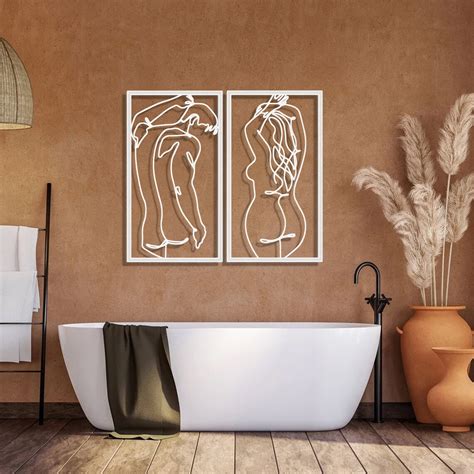 Sensual Nude Couple Metal Wall Art Adult Wall Decor Man And Woman