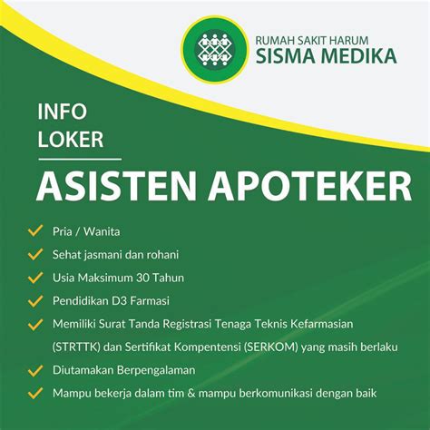 Lowongan Kerja Asisten Apoteker Homecare