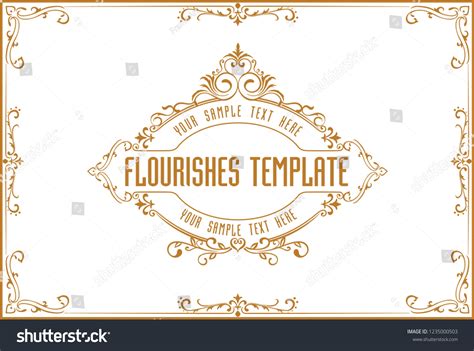 Gold Border Design Frame Photo Template Stock Vector (Royalty Free ...