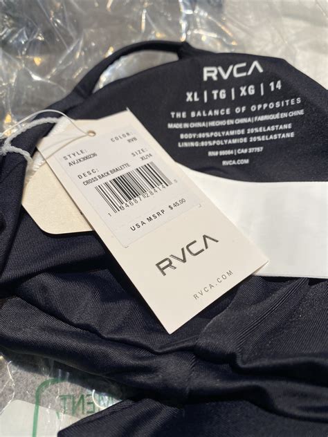 RVCA Women S Standard Moxie Cross Back Bikini Top XL Black EBay