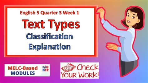 English 5 Quarter 3 Week 1 Text Types Classification And Explanation Youtube