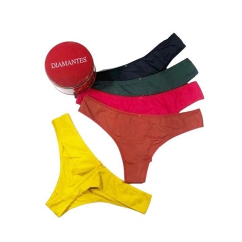 Kit Calcinhas Fio Sensual Lovely Diamantes Lingerie Shopee Brasil