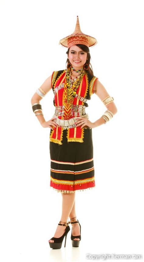 Baju Tradisional Bidayuh Perempuan Sarawak Pakaian Tradisional Kaum