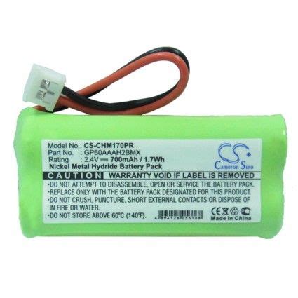 2 4V 700mAh 1 68Wh Ni MH Pager Battery For JTech