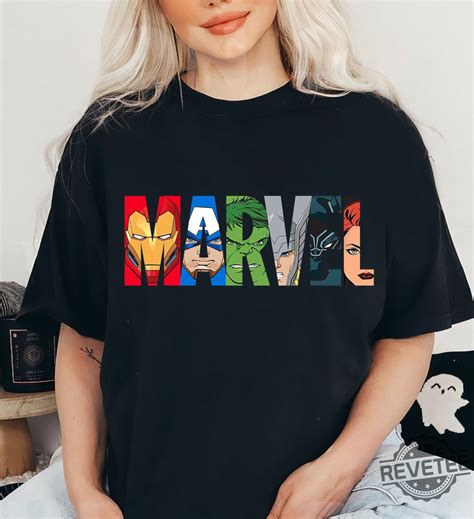 Marvel Logo Avengers Super Heroes Shirt Retro Marvel Comic Shirt