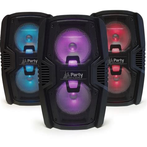 Enceinte Sono DJ PARTY 210LED Autonome 2x10 600W BT USB SD