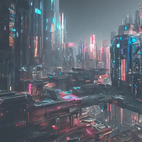 A Cyberpunk D Render By Sarper Baran High Detail Stable Diffusion