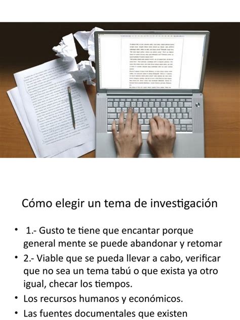 Cómo Elegir Un Tema De Tesis Y Planteamiento Del Problema Pdf