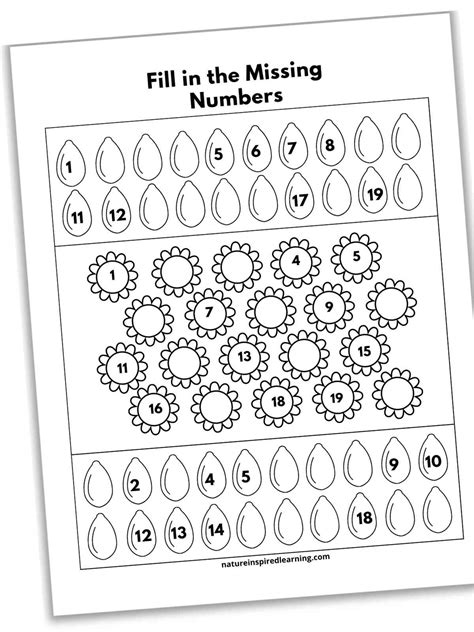 Missing Numbers Worksheets 1 10 And 1 20 Worksheets Library