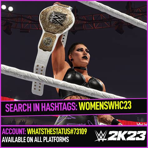 𝕾𝖙𝖆𝖙𝖚𝖘 on Twitter NEW WWE2K23 Upload To Community Creations WWE