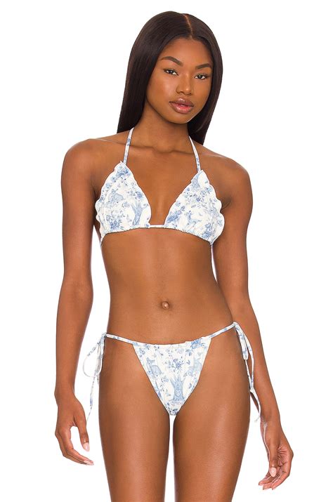 Frankies Bikinis Tia Bikini Top In Morning Glory REVOLVE