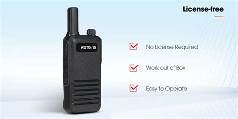 Retevis RB47 Waterproof Ultra Thin Long Range FRS Radio