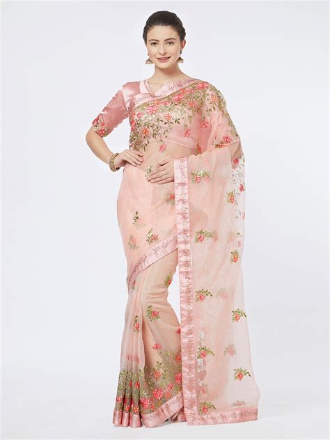 Organza Saree Myntra Atelier Yuwa Ciao Jp