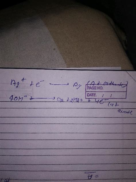 When A Solution Of AgNO 0 5 1 Is Electrolyzed Using Platinum Anode