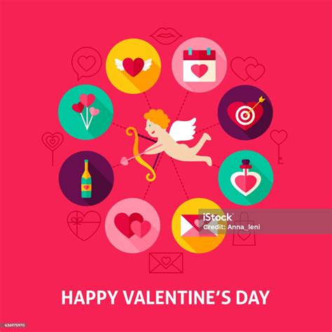 Concept Happy Valentines Day Stock Illustration Download Image Now