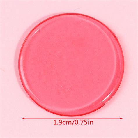 100PCS TRANSPARENT COLOR Counters Counting Bingo Chips Plastic Supplies