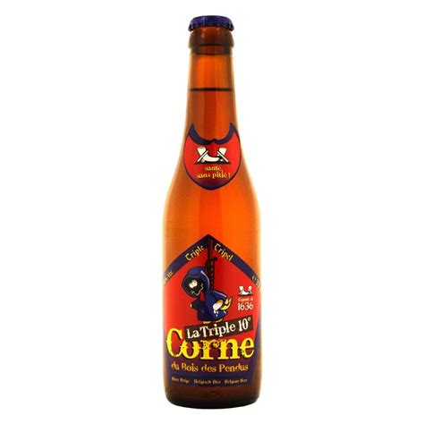LA CORNE DU BOIS DES PENDUS TRIPLE AMBREE 33CL 3 9 Une bière blonde Belge Triple très