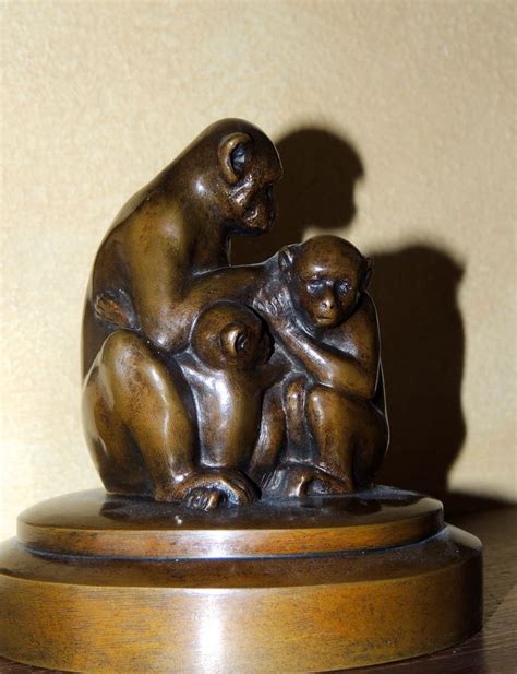 Bronze Monkey Sculpture Art Deco | Statues | Art Deco Collection