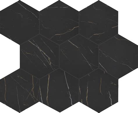 Daltile Perpetuo X Glazed Porcelain Hexagon Marble Look Wall