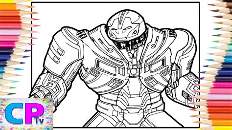 Iron Man Hulkbuster Super Speed Coloring Pages Gold Hulkbuster 3rd