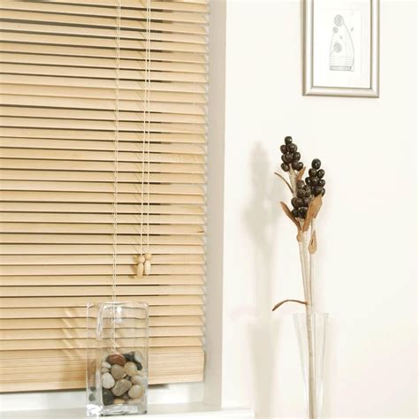 Wood Slat Venetian Blind Natural Cheap Prices UK Delivery Wood