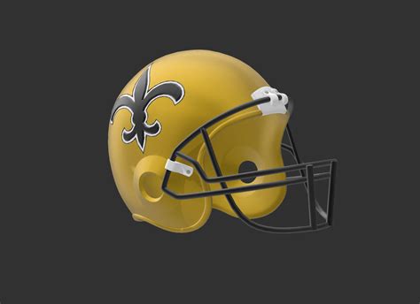 3D print model New Orleans Saints Football Helmet