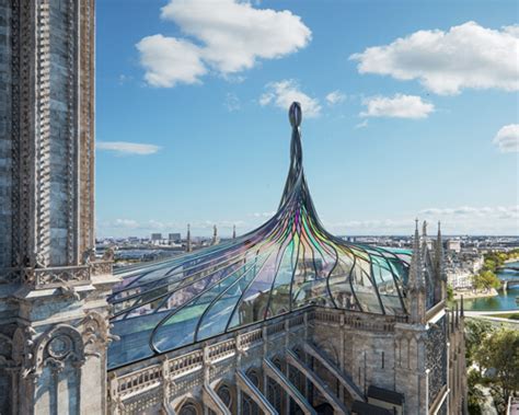 Vincent Callebaut Proposes To Unite Notre Dames Nave Roof And Spire