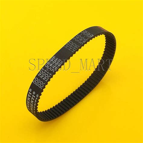 5 PCS 240 3M HTD Timing Belt 80 Teeth Cogged Rubber Geared Closed Loop