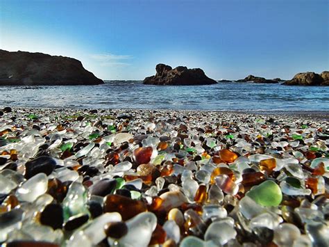 Newsnish — Glass Beach, California, USA. Really a unit beach...