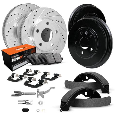 R1 Concepts Front Rear Brakes And Rotors Kit Front Rear Brake Pads