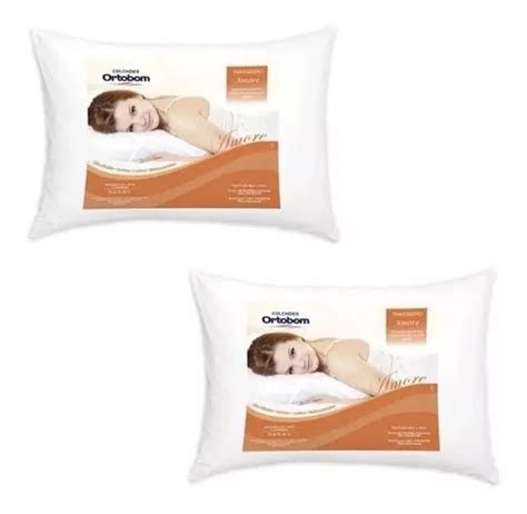 Almohada Ortobom Amore Tradicional Cm X Cm Blanca Por Unidades