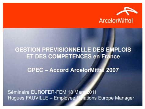 PPT GESTION PREVISIONNELLE DES EMPLOIS ET DES COMPETENCES En France